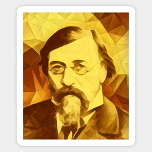 Nikolay Chernyshevsky Golden Portrait | Nikolay Chernyshevsky Artwork 9 Sticker